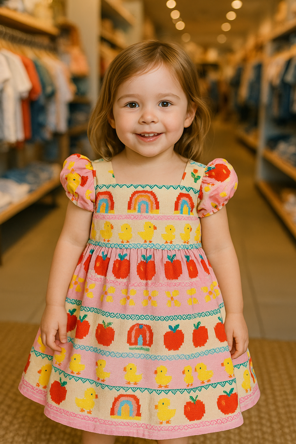Vestido Infantil Feminino Luna Bloom