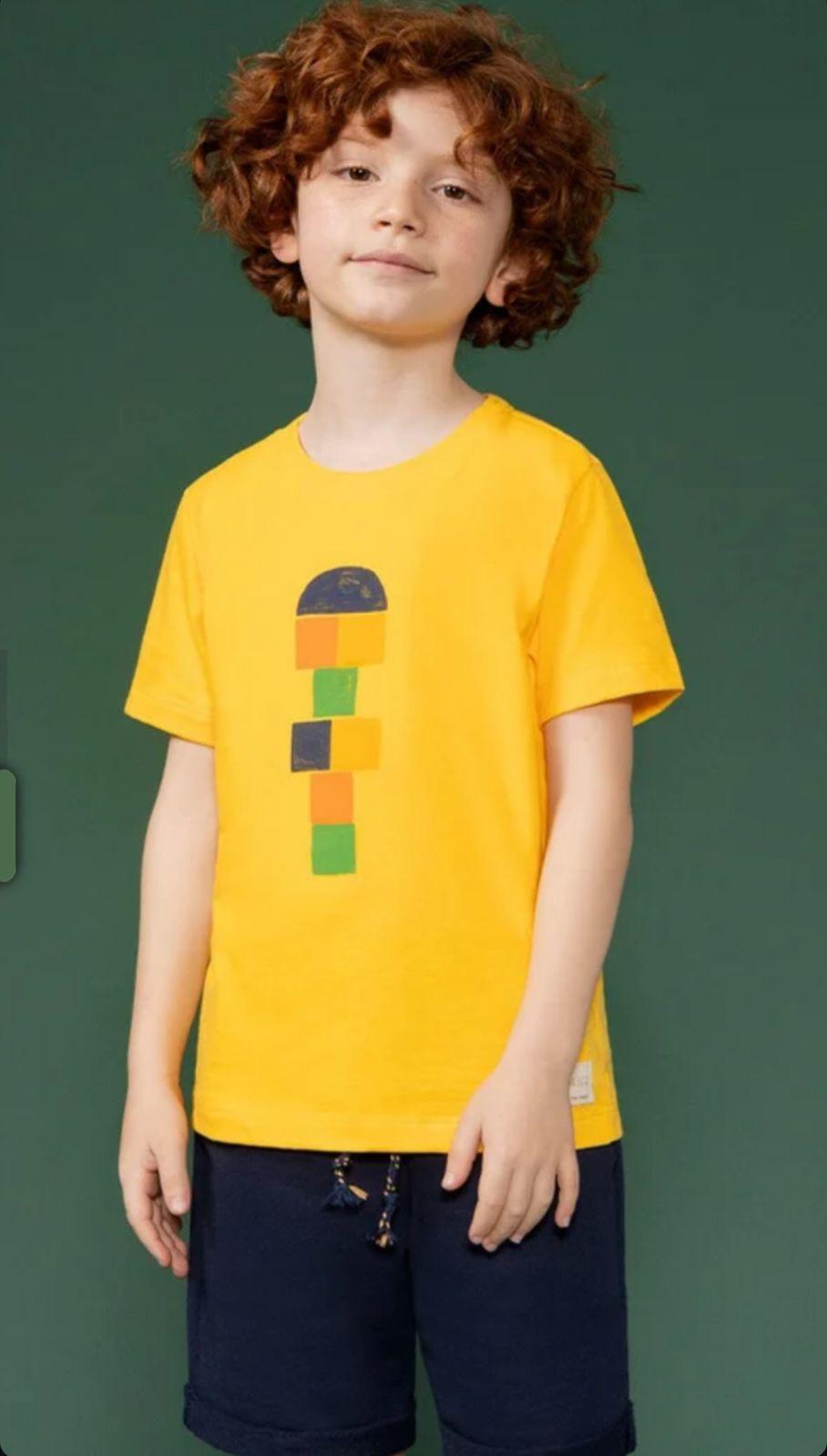 Camisa Infantil Masculina Block Tee