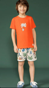 Short Infantil Masculino Tropic Vibes
